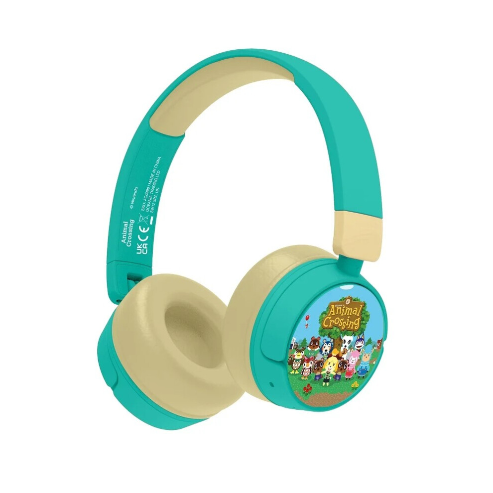 Animal Crossing Childrens/Kids Character Wireless Headphones 5063377060041
