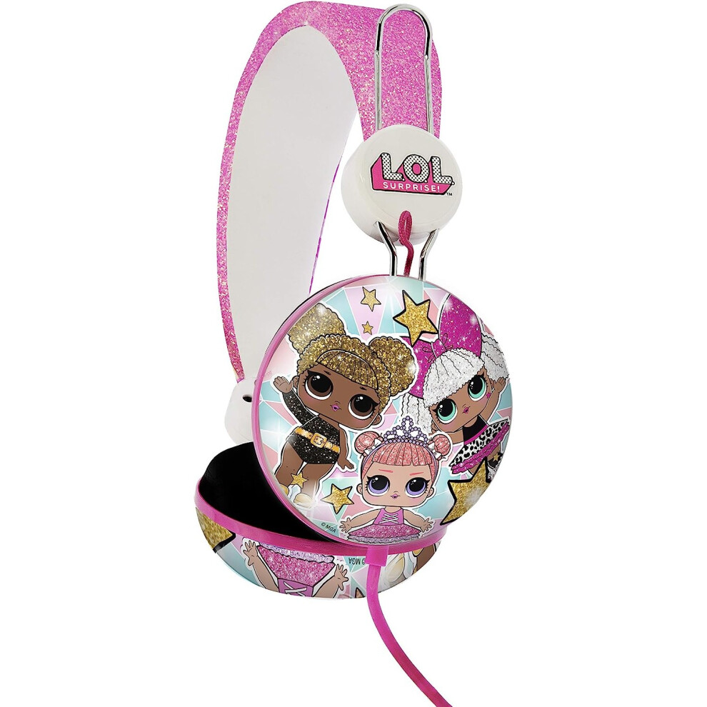 Lol Surprise Childrens/Kids Glam Glitter On-Ear Headphones 5063377060232