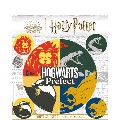 Harry Potter Harry Potter Hogwarts Prefect Stickers (Pack of 5)