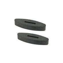 (One Size, Black) Shires Silicone Horse Rein Stops (Pack Of 2)