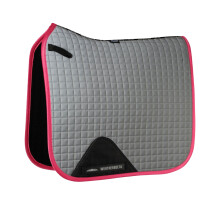 (Pony, Silver/Pink) Weatherbeeta Prime Reflective Horse Dressage Saddlepad
