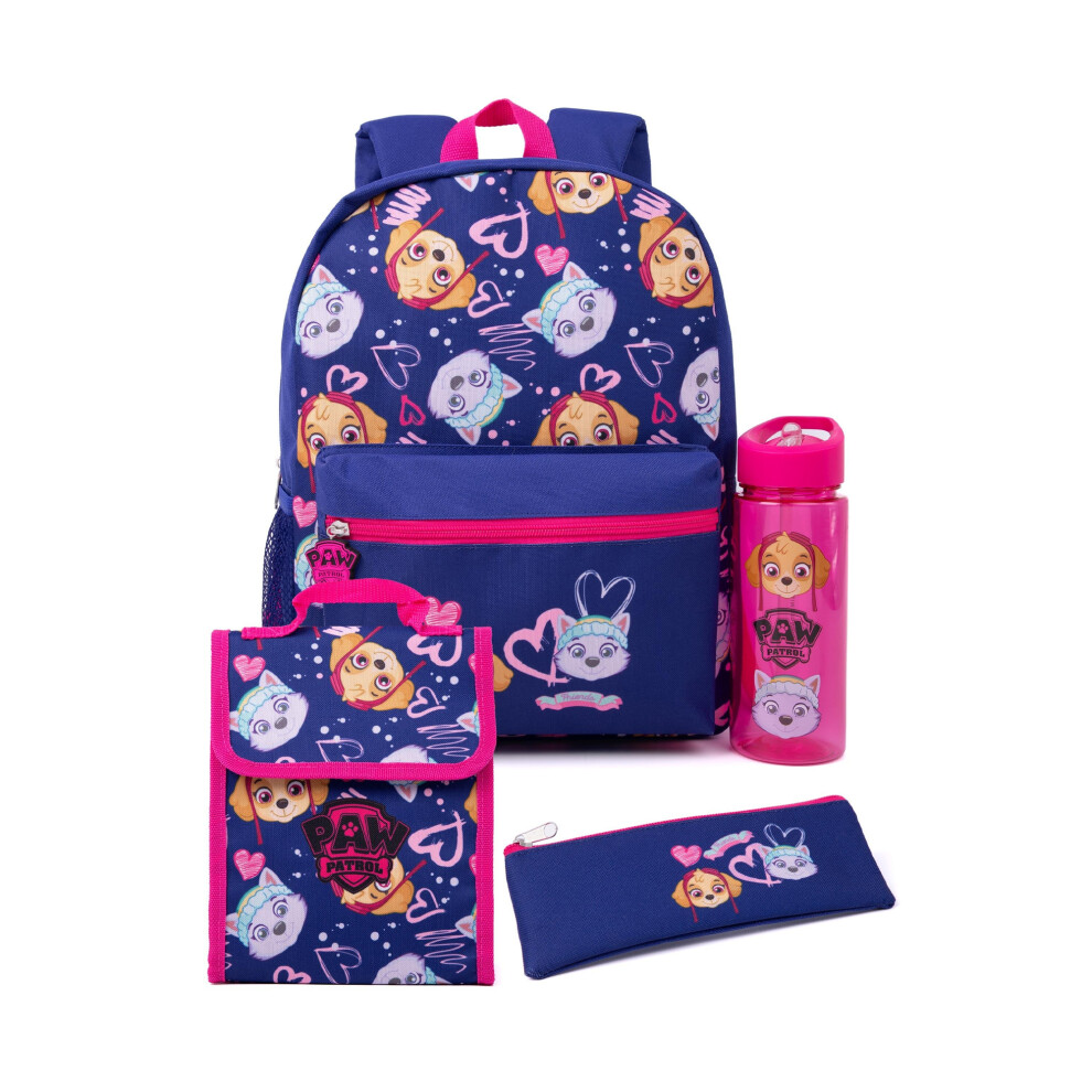 Paw Patrol Girls Skye & Everest Backpack Set (Pack Of 4)