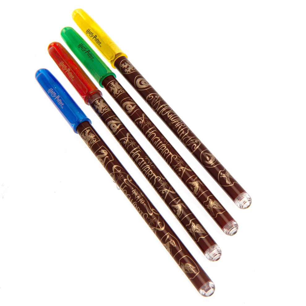 Harry Potter Hogwarts Houses Gel Pen Set (Pack Of 4)
