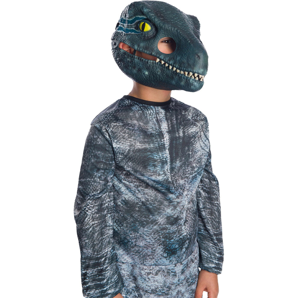 Jurassic World Velociraptor Movable Jaws Mask Blue