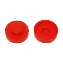 (19mm, Poppy Red) Forgefix Techfast Cover Cap