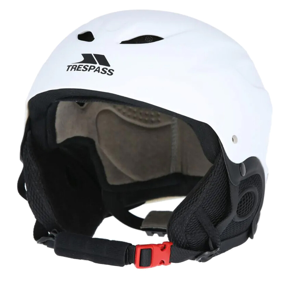 Trespass (L, ) Adults Skyhigh Protective Snow Sport Ski Helmet White