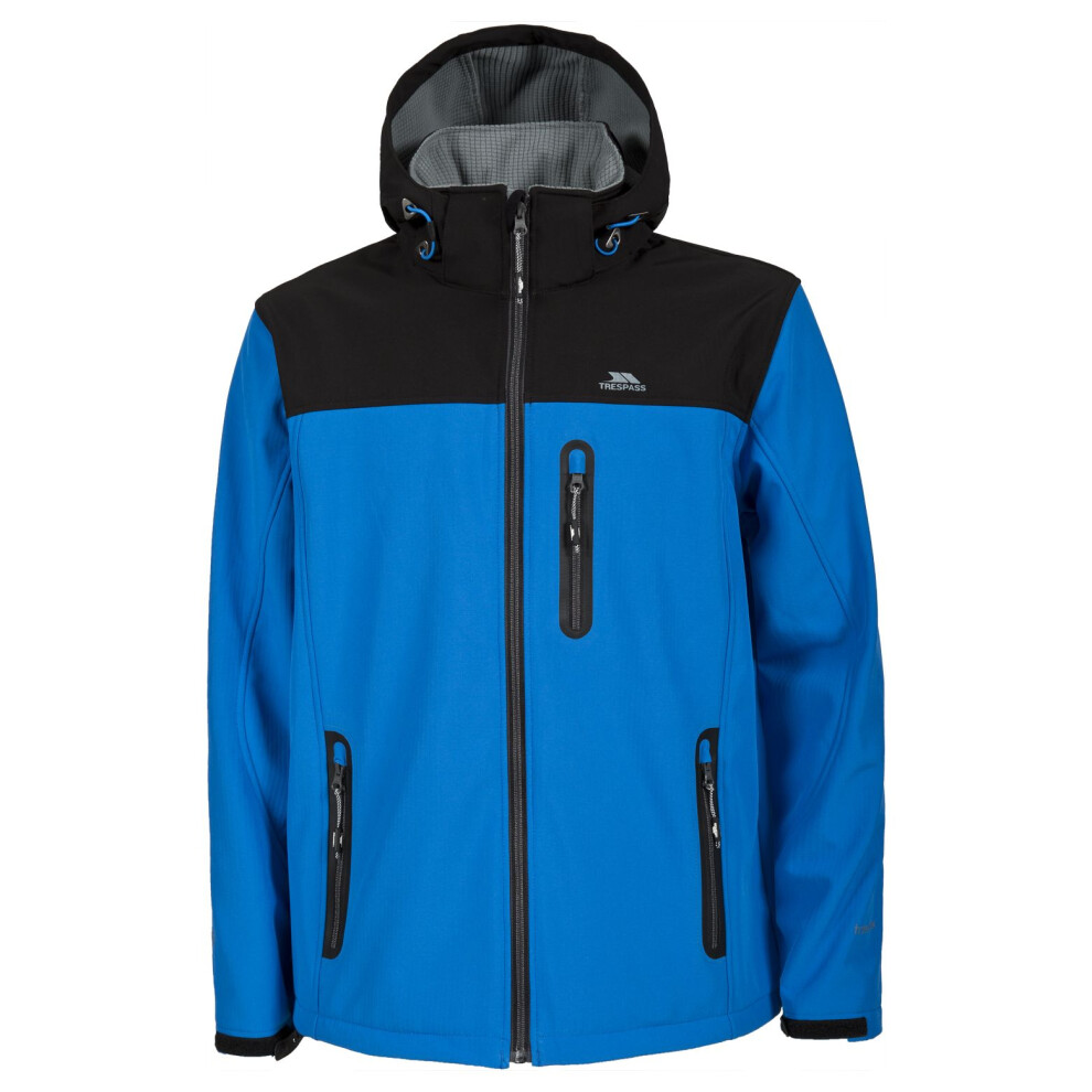 Trespass Mens Hebron Waterproof Softshell Jacket Blue