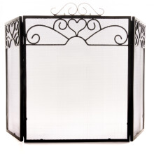 Hill Interiors Chrome Topped Fire Screen