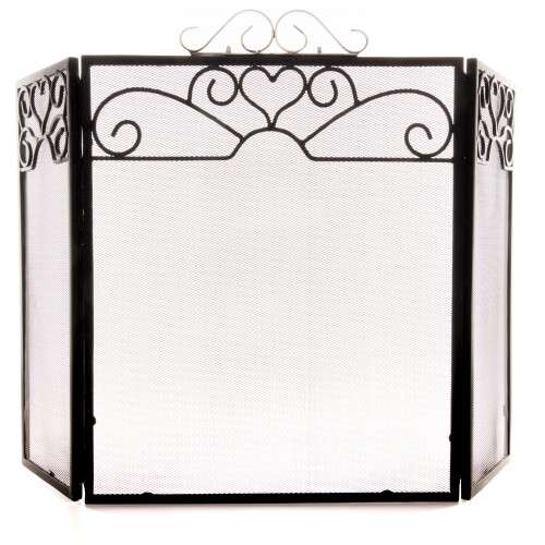 Hill Interiors Chrome Topped Fire Screen