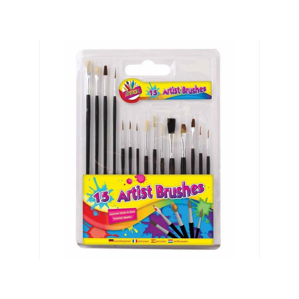 Artbox Paint Brush Set (Pack Of 15) 5059958869790