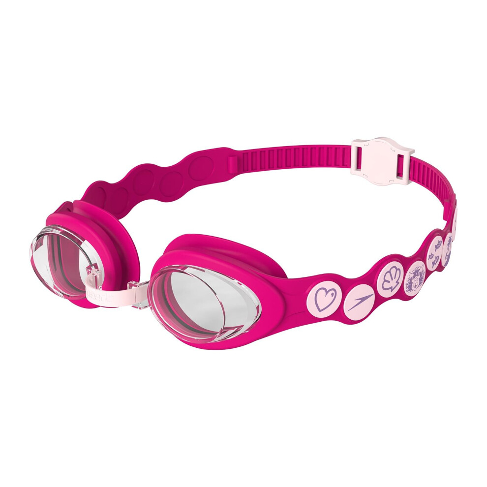 Speedo (One Size, Pink) Childrens/Kids 2024 Spotted Swimming Goggles