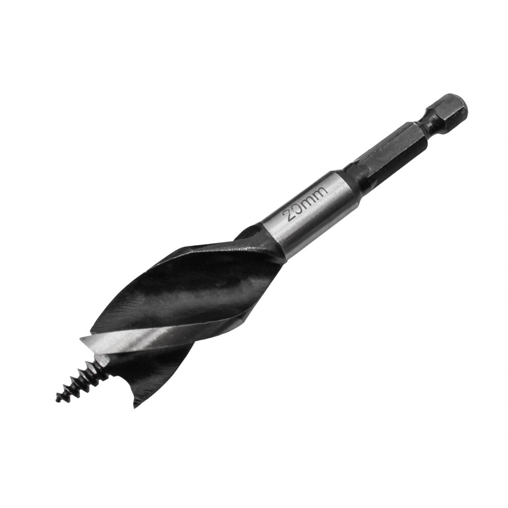Faithfull Tri-Point Speed Auger Bit, Stubby
