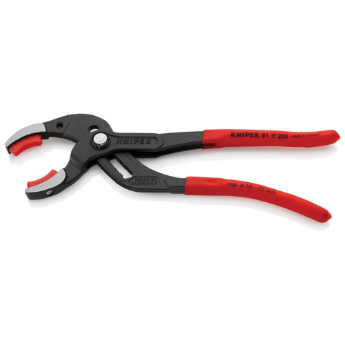 Knipex Knipex Plastic Pipe Grip Pliers Plastic Jaws 75mm Capacity 250mm 1