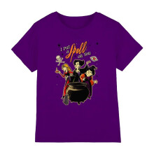 (3-4 Years, Purple) Hocus Pocus Childrens/Kids Witches Spell T-Shirt