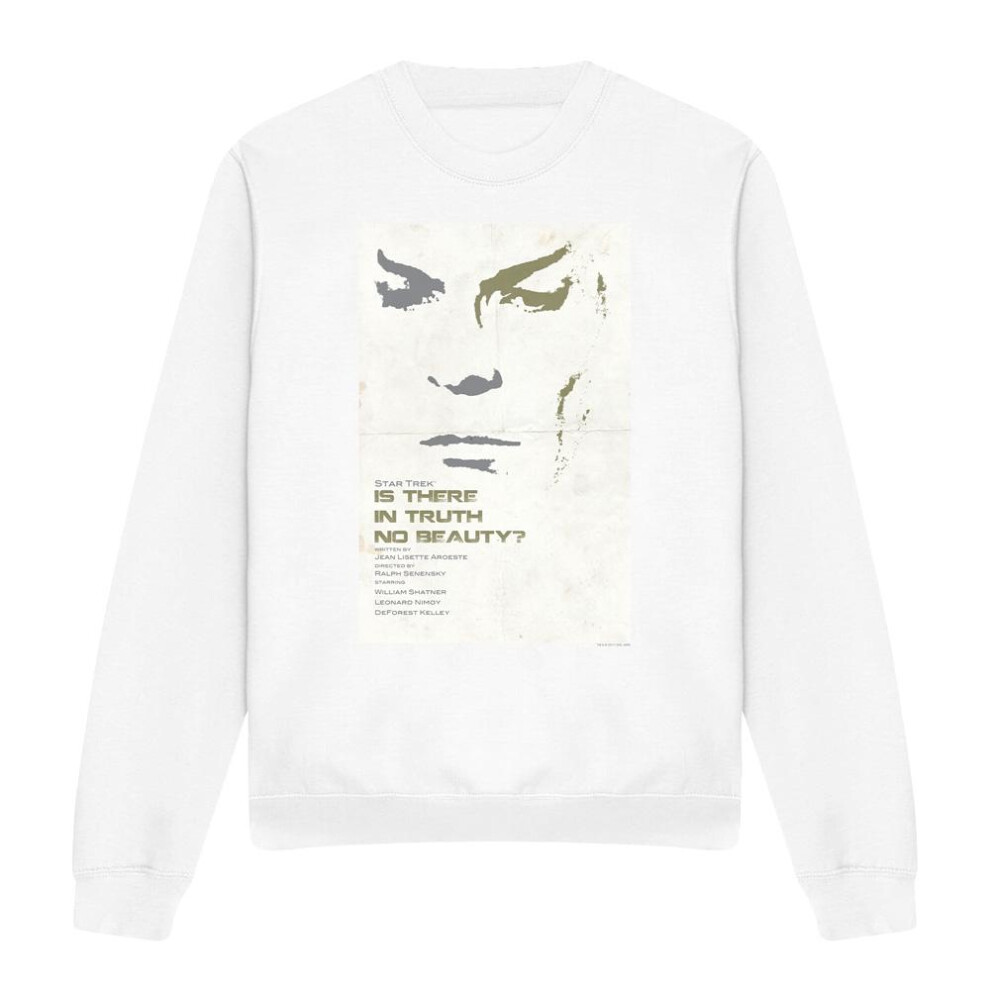 Star Trek (S, ) Unisex Adult The Original Series Episode 60 Sweatshirt White