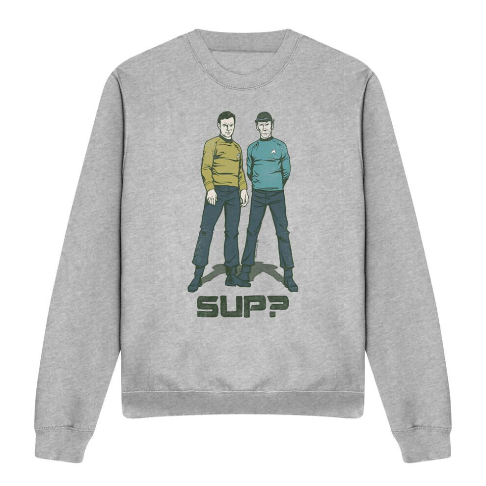 Star Trek (S, Sport Heather) Unisex Adult Sup Sweatshirt Multicoloured