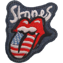 The Rolling Stones Filter Logo American Flag Patch