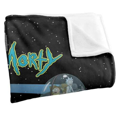Rick And Morty Rick And Morty Silky Space Supersoft Blanket 2