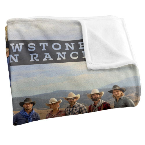 Yellowstone Yellowstone Dutton Ranch Silky Hands Supersoft Blanket 1