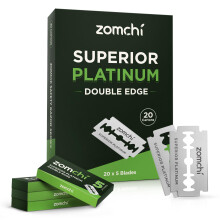 Dubbelzijdige Scheermesjes, 100 Safety Razor Blades voor Scheerbeurten, Platina RVS Scheermesjes voor Mannen en Vrouwen