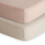 mushie Extra Soft Muslin Fitted Crib Sheet 2-Pack | 192 Thread Count | 28"x 52" (Blush/Fog) 1