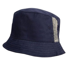 (One size, Navy) Result Headwear Unisex Cotton Drill Bucket Hat