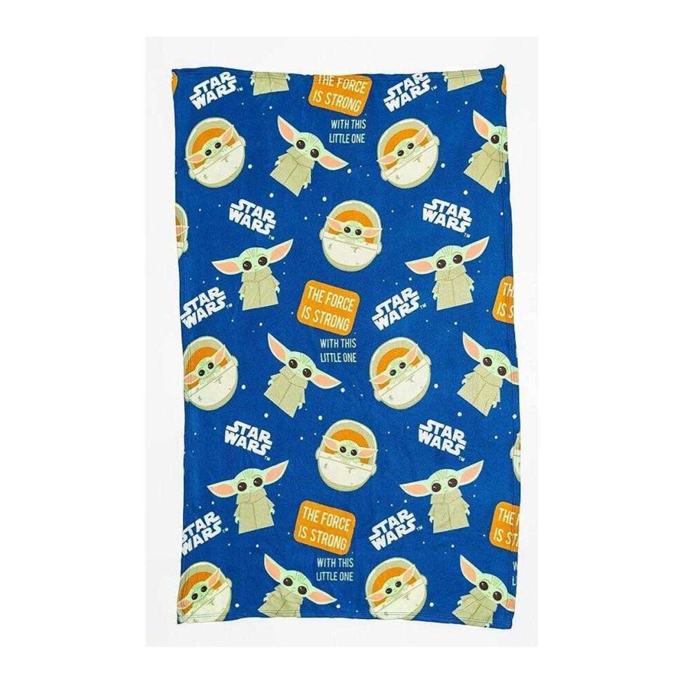 Fleece Baby Yoda Blanket Multicoloured Star Wars The Mandalorian