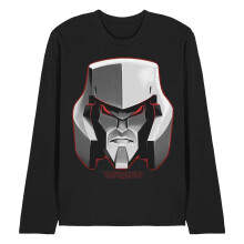 Transformers Unisex Adult Generations Megatron Face Long-Sleeved T-Shirt