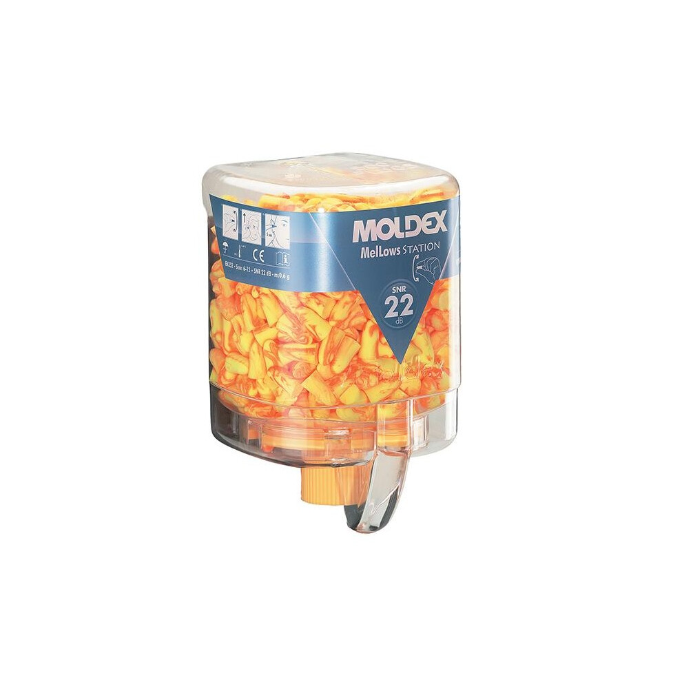 Moldex Disposable Foam Earplugs Mellows Station Snr 22 Db (250 Pairs) 5063750582023