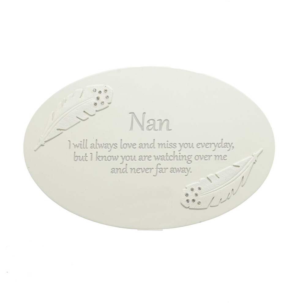 Celebrations Thoughts Of You Resin Memorial Plaque - Nan