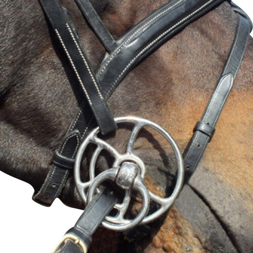 (145mm, Steel) Whitaker Universal Horse Snaffle Bit 2