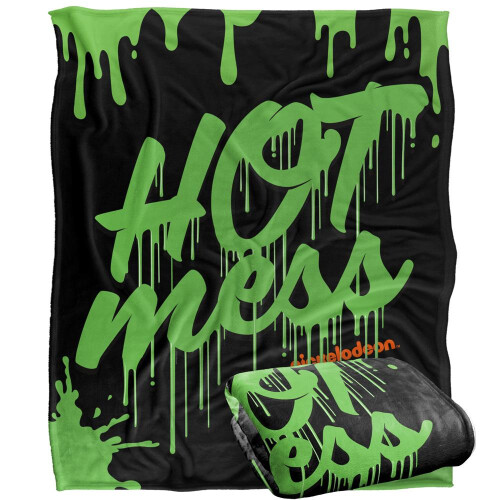 Nickelodeon Nickelodeon Hot Mess Silky Slime Supersoft Blanket 1