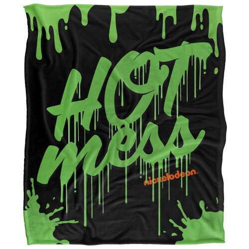 Nickelodeon Nickelodeon Hot Mess Silky Slime Supersoft Blanket