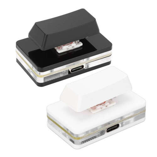 1-Key Keyboard One-Key Shortcut Keyboard USB Custom Programmable Macro RGB Mechanical Red   Keypad B 1