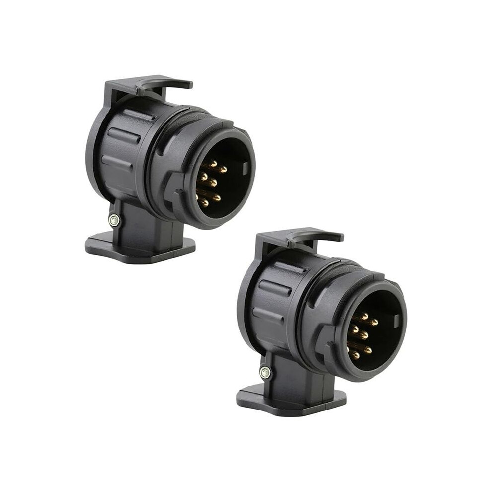 13 To 7 Pin Plug Adapter Trailer Connector 12V Towbar Towing Waterproof Plugs Socket Adapter Protects Connection 2Pack 6031264462222