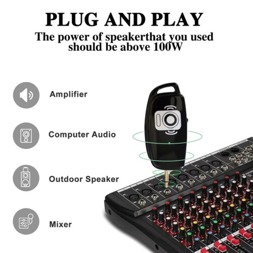 2.4G Professional Wireless Microphone System for Trumpets, Plug & , 160ft Range, Wireless Receiver and Transmitter 2