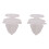 10x Car door panel mounting clips white for  206 207 1007 307 7