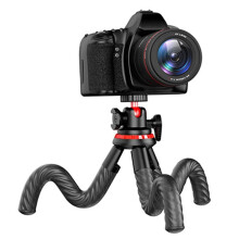 Elastyczny Statyw Ośmiornicowy do Telefonu, Aparatu DSLR, 2 w 1, Ze Stopką Boczną i Uchwytem na Telefon, Śrubą 1/4 Cala