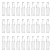 30Pcs Transparent Empty Spray Bottles 50Ml Plastic Refillable Container Empty Cosmetic Containers