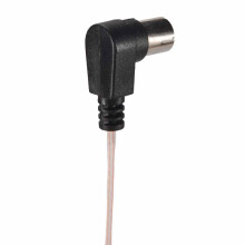 FM Broadcast Antenna 75 Ohm Dipole Indoor T Antenna Aerial Male F-Type Connector Transmitting FM Antenna High Quality Transparent Double Parallel Male