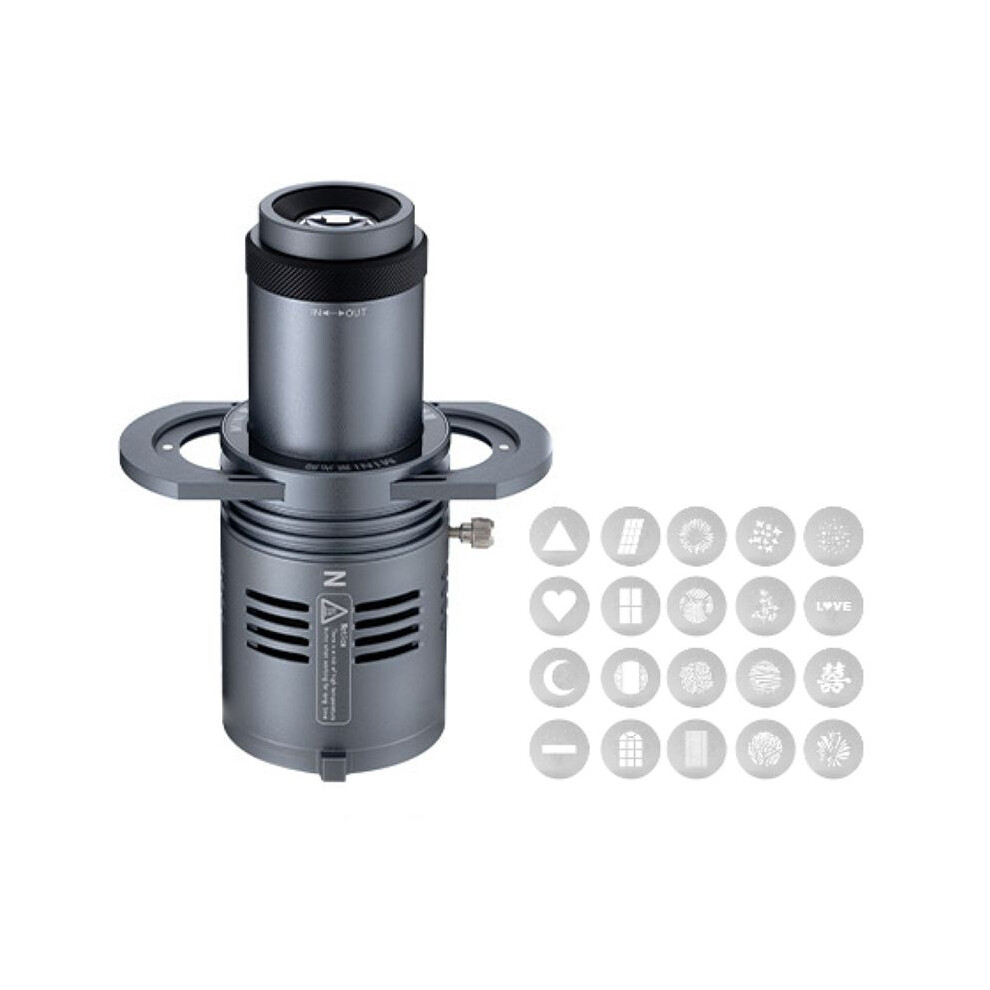 Al20 Photograph Flash Snoot Conical Lens Art Special Shaped With Optical Spot Lens 20 Gobos For Bowens Mount Light 6033965427852