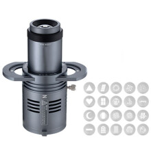 AL20 Photograph Flash Snoot Conical Lens Art Special Shaped with Optical Spotlight Lens 20 Gobos for INKEE Mount