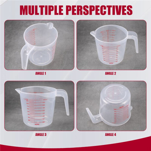1000Ml Measuring Cup Baking Tool Kitchen Tool High Quality Plastic Measuring Cup Tool Cup with Scale 2