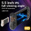H55 Retro Video Handheld Game Console 5.5inch HD IPS Screen Dual Hall Joystick Game Player Support 20+ Emulators White 3