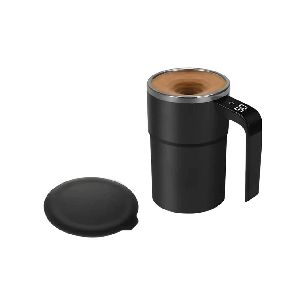 Electric Magnetic Self Stirring Mug With Lid Automatic Stirring Cup With Digital Display Self-Mixing Mug For Coffee Tea 6033963047885