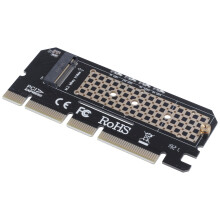 M.2 NVMe SSD NGFF Till PCIE 3.0 X16 Adapter M Key Interface Card Support PCI Express 3.0 X4 2230-2280 Storlek M.2 Full Speed