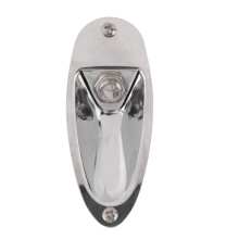 1Pcs Boat Guitar Jack 1/4 Inch Input Output Jack Plate Socket 6.35mm Chrome Silver for FD Strat Style Guitar Parts