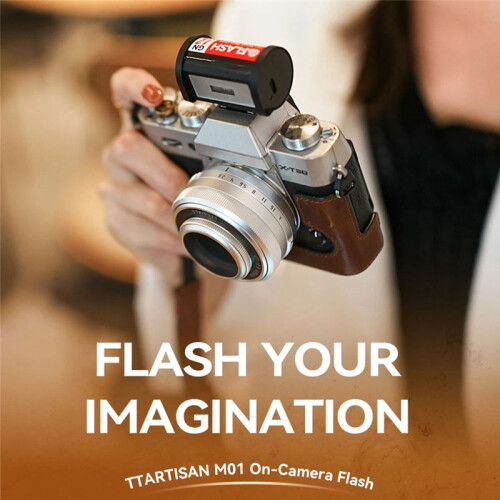 M01 Camera Flash+Wireless Trigger GN12 5600K 4-Adjustment Compatible with Hot Shoe for     Camera 1