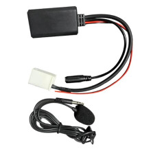 Car Audio Aux Adapter Receiver Radio Module Aux Cable with Mic for W169 W203 W221 W164