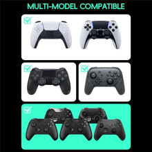 Rocker Cap & Paddle Accessory Set for PS5/PS4// Game Controller Handles Gaming Controller Accessories White